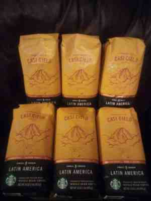 6 New + Sealed Starbucks Casi Cielo Coffee Whole Bean Medium Roast(6LBS) BBD2020 - Sold on eBay Nov, 21st 2019 for $59.99