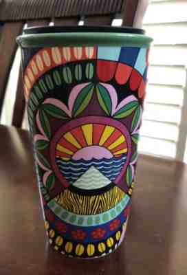 STARBUCKS 12ozs “Jessie & Katey” ceramic traveler $38 - Sold on eBay Nov, 21st 2019 for $38.00