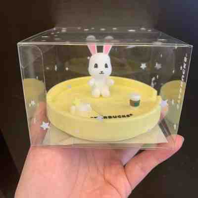 RARE Starbucks Singapore Mid Autumn Rabbit Bunny Phone Holder Silicone Cup Lid - Sold on eBay Nov, 21st 2019 for $38.90