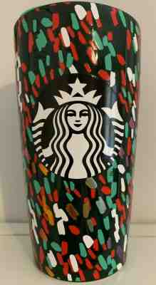 Starbucks 2019 Ceramic Holiday Traveler 12oz Tumbler Cup Confetti Design - Sold on eBay Nov, 21st 2019 for $48.99