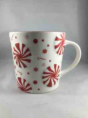 Starbucks Peppermint Candy Cane Holiday 2007 16oz Ceramic Coffee Cup Tea Mug - Sold on eBay Nov, 21st 2019 for $24.99
