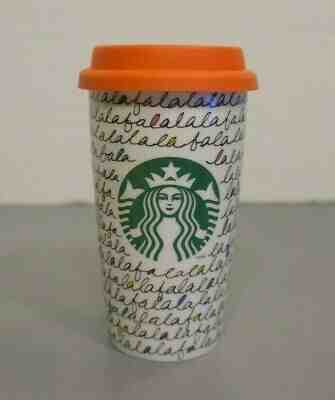 Starbucks Ceramic Coffee Holiday Mug Falalala Christmas Travel 2011 Tall 12 oz. - Sold on eBay Nov, 21st 2019 for $15.99
