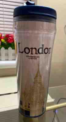 STARBUCKS Coffee City Mug To Go Travel Tumbler 12oz LONDON Big Ben Rare!! - Sold on eBay Nov, 21st 2019 for $24.99
