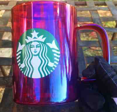  LIMITED PREMIUM EDITION*** Starbucks Iridescent Red Mug 14oz HOLIDAY SPECIAL! - Sold on eBay Nov, 21st 2019 for $25.00