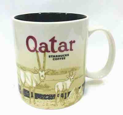 Starbucks Qatar Global Icon Series Coffee Mug Cup w/ SKU 2013 16 Oz - Sold on eBay Nov, 21st 2019 for $45.00