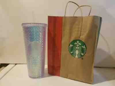 New 2018 Starbucks Iridescent Holiday Tumbler 24 Oz Hologram Cup Rainbow Bling  - Sold on eBay Nov, 21st 2019 for $119.99