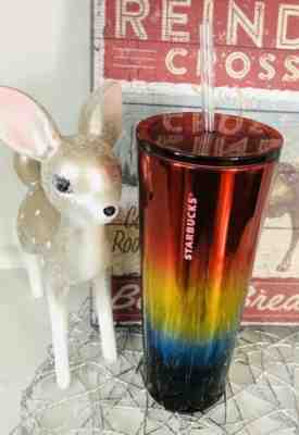 Starbucks Stainless Steel Pride Rainbow Cold Cup Tumbler Venti 24oz Summer 2019 - Sold on eBay Nov, 21st 2019 for $28.42