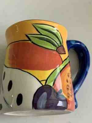 Starbucks PEFI Hand Painted Costa Rica Mug Coffee Cup 2006 Fruit Multi Color - Sold on eBay Nov, 22nd 2019 for $19.95