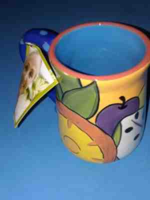 2006 Starbucks PEFI Hand Painted Costa Rica Coffee Tea Mug Fruits Bold Color New - Sold on eBay Nov, 22nd 2019 for $29.99