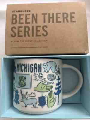 Starbucks Coffee 14oz Been There Series Mug MICHIGAN Cup NIB w/SKU - Sold on eBay Nov, 22nd 2019 for $19.95