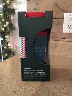 IN HAND NEW Starbucks 2019 Fall Holiday Christmas REUSABLE COLD CUPS  5 pack - Sold on eBay Nov, 22nd 2019 for $16.50