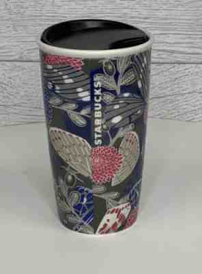 Starbucks 2019 Fall floral butterfly ceramic travel mug - tumbler NWT - Sold on eBay Nov, 22nd 2019 for $25.00