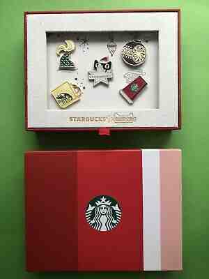 2018 China Starbucks T-mall Limited Edition Siren Tail pin set 5pcs gift box - Sold on eBay Nov, 22nd 2019 for $21.99
