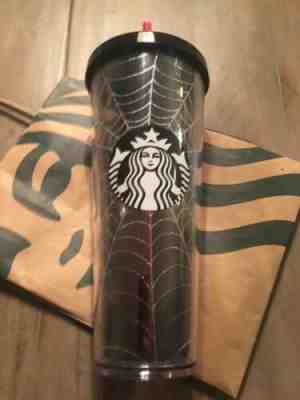 NEW Starbucks 2019 Glitter Spiderweb Limited Edition Tumbler Cup Halloween HTF! - Sold on eBay Nov, 21st 2019 for $30.00