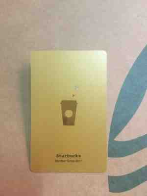 Starbucks China 2017 New Gold Reward Gift Card 1pc - Sold on eBay Nov, 21st 2019 for $29.99