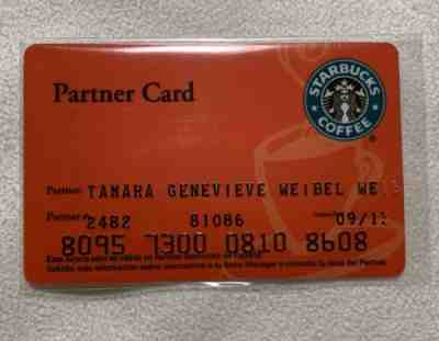 Rare VHTF Starbucks Partner Card Spain 2003 Embossed Numbers - Sold on eBay Nov, 21st 2019 for $110.00