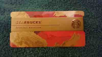 RARE! Starbucks Korea 2016 Upper End of 2 Metal Wrapped Gift Card US Seller - Sold on eBay Nov, 21st 2019 for $22.00