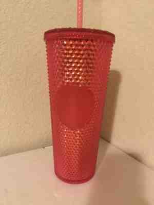 NEW STARBUCKS 2019 Neon Pink Studded Cold Cup Tumbler Christmas HOLIDAY - Sold on eBay Nov, 21st 2019 for $20.50