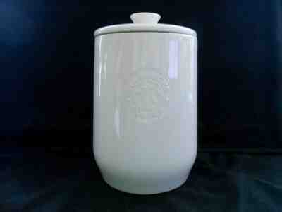 New Old Stock c.2009 Starbucks Coffee New Bone China Ceramic Canister w1s1 - Sold on eBay Nov, 21st 2019 for $33.99