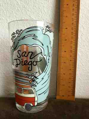 Starbucks 2018 San Diego Glass VW Bus Surf Waves 19fl oz BRAND NEW FREE SHIPPING - Sold on eBay Nov, 21st 2019 for $33.89