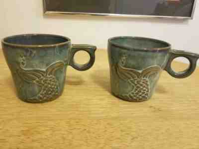 Starbucks 2014 Set Of Two Mermaid Tail Mug's, 12 oz.  - Sold on eBay Nov, 21st 2019 for $65.00