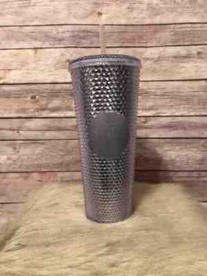 NEW Winter Holiday Starbucks 2019 Venti Bling Platinum Studded Cold Cup Tumbler - Sold on eBay Nov, 21st 2019 for $17.00