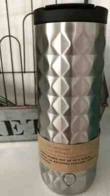 Starbucks Silver Studded Stainless Steel Vacuum insulated Tumbler 16 Oz 2019.New - Sold on eBay Nov, 21st 2019 for $26.95