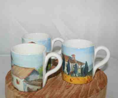 Starbucks 16 Oz Mugs Ciao Italya Hand Made Painted In Italy Lot of 3  - Sold on eBay Nov, 23rd 2019 for $29.77