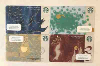 Starbucks 2018 PHILIPPINES Mermaid Coffee Cup Siren tail Marks 4 card Lot Set - Sold on eBay Nov, 23rd 2019 for $39.99