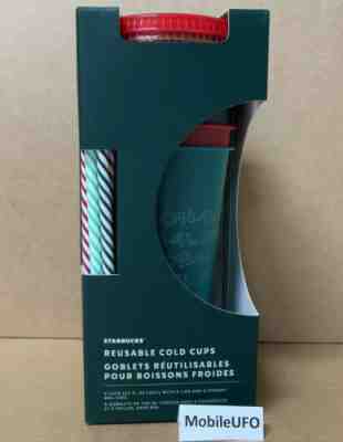 Starbucks Holiday Christmas Reusable Cold Cup 24oz 5 pack 2019 Brand New Limited - Sold on eBay Nov, 23rd 2019 for $25.99