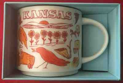 STARBUCKS "BEEN THERE" SERIES KANSAS 14oz MIB **FREE SHIPPING** - Sold on eBay Nov, 23rd 2019 for $27.45