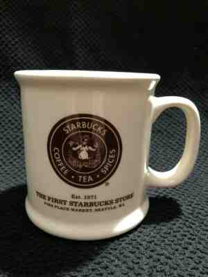 THE FIRST STARBUCKS STORE Collectors Mug Pike Place Market Seattle WA est 1971 - Sold on eBay Nov, 23rd 2019 for $17.00