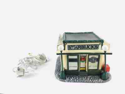 Vintage STARBUCKS Pike Place Original Market Store Snow Christmas Village 1999 - Sold on eBay Nov, 23rd 2019 for $54.99