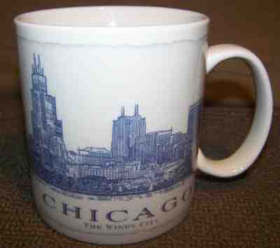 NEW Starbucks 2007 Chicago "The Windy City" Architecture Series 18 oz Mug - Sold on eBay Nov, 23rd 2019 for $17.99