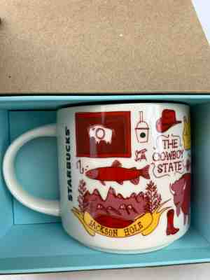 Starbucks Mug Wyoming Been There Series 14 OZ Coffee Cup