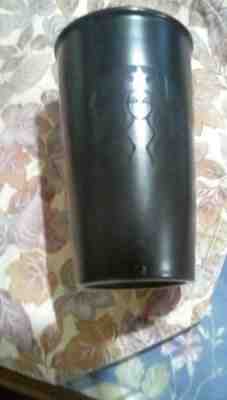Starbucks 2015 Matte Black On Black Ceramic Tumbler Mug 12oz - Sold on eBay Nov, 22nd 2019 for $23.00