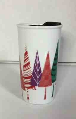 Starbucks 2017 Christmas Travel Tumbler Mug 11oz Trees Ceramic Coffee Cup - Sold on eBay Nov, 22nd 2019 for $16.99
