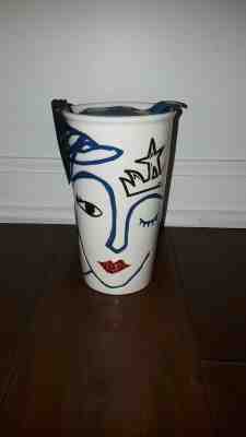 NWT Starbucks 2016 ANNIVERSARY Siren Swarovski Crystal Red Lips Ceramic Tumbler - Sold on eBay Nov, 22nd 2019 for $44.99