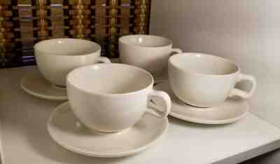 Starbucks 2004, set of 4 white cups and saucers  in home collection - Sold on eBay Nov, 22nd 2019 for $18.00