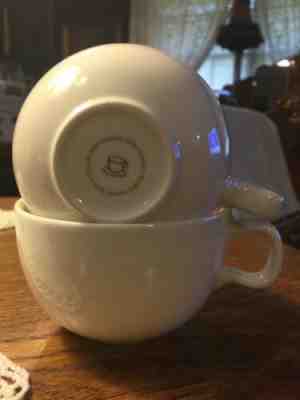 2 Starbucks 2004 White Mugs At Home Collection  8 Oz Cups Tea Coffee Mugs - Sold on eBay Nov, 22nd 2019 for $22.41