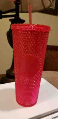 Starbucks Rare 2019 Holiday Limited Edition Studded Tumbler Cup - Red - Sold on eBay Nov, 22nd 2019 for $22.50