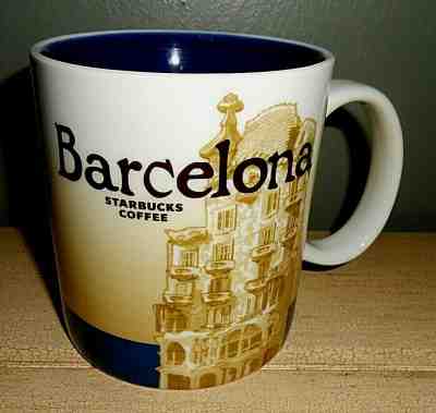 STARBUCKS 2013 BARCELONA SPAIN GLOBAL ICON MUG 16 OZ--EXCELLENT! - Sold on eBay Nov, 22nd 2019 for $45.00