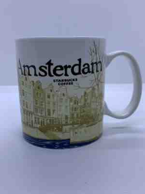 STARBUCKS 2015 16oz Coffee Mug AMSTERDAM City Collector Series Mugs - Sold on eBay Nov, 22nd 2019 for $37.00