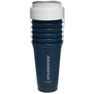 Starbucks Reusable To Go Travel Cup Navy Blue Tumbler 16 oz 5 Pack  NEW - Sold on eBay Nov, 22nd 2019 for $19.97
