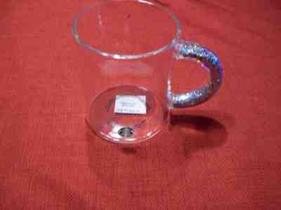 NEW Starbucks Holiday 2019 Clear Glass Mug Glitter Handle 12oz Christmas Winter  - Sold on eBay Nov, 22nd 2019 for $36.98