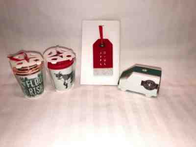 Starbucks Christmas Ornaments Lot 2016 & 2017 New Fox Truck Joy-Full Flourish - Sold on eBay Nov, 22nd 2019 for $17.99
