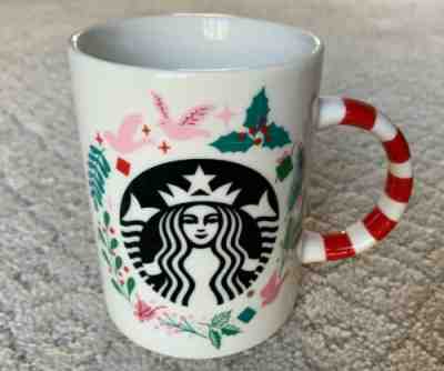 NEW Starbucks Holiday Collection Christmas Coffee Mug Cup Candy Cane Handle 12oz - Sold on eBay Nov, 22nd 2019 for $19.95