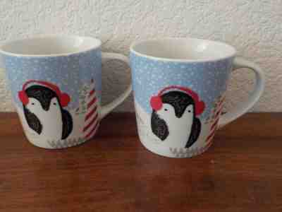 Set of 2: 2016 Starbucks Child's Holiday Mug PENGUIN, Christmas Trees, 8 oz XMAS - Sold on eBay Nov, 22nd 2019 for $26.99