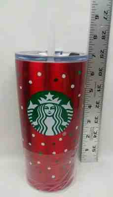 Starbucks 2018 Holiday Double Wall Vacuum Insulated Stainless Steel Tumbler - Sold on eBay Nov, 22nd 2019 for $19.99