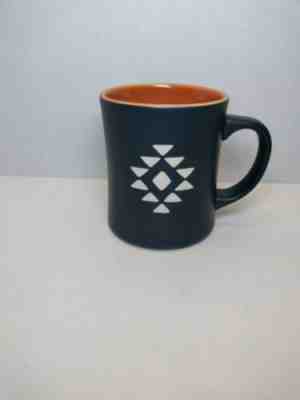 Starbucks Aztec Coffee Mug Blue and Orange Laser Etched Design 16 oz Mug 2012  - Sold on eBay Nov, 22nd 2019 for $18.95